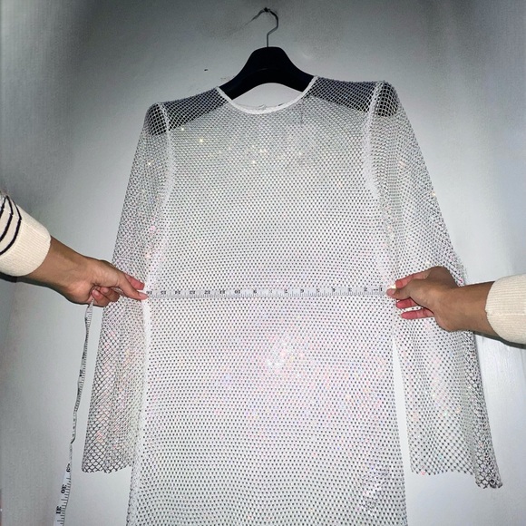 RHINESTONE MESH DRESS - Picture 10 of 10